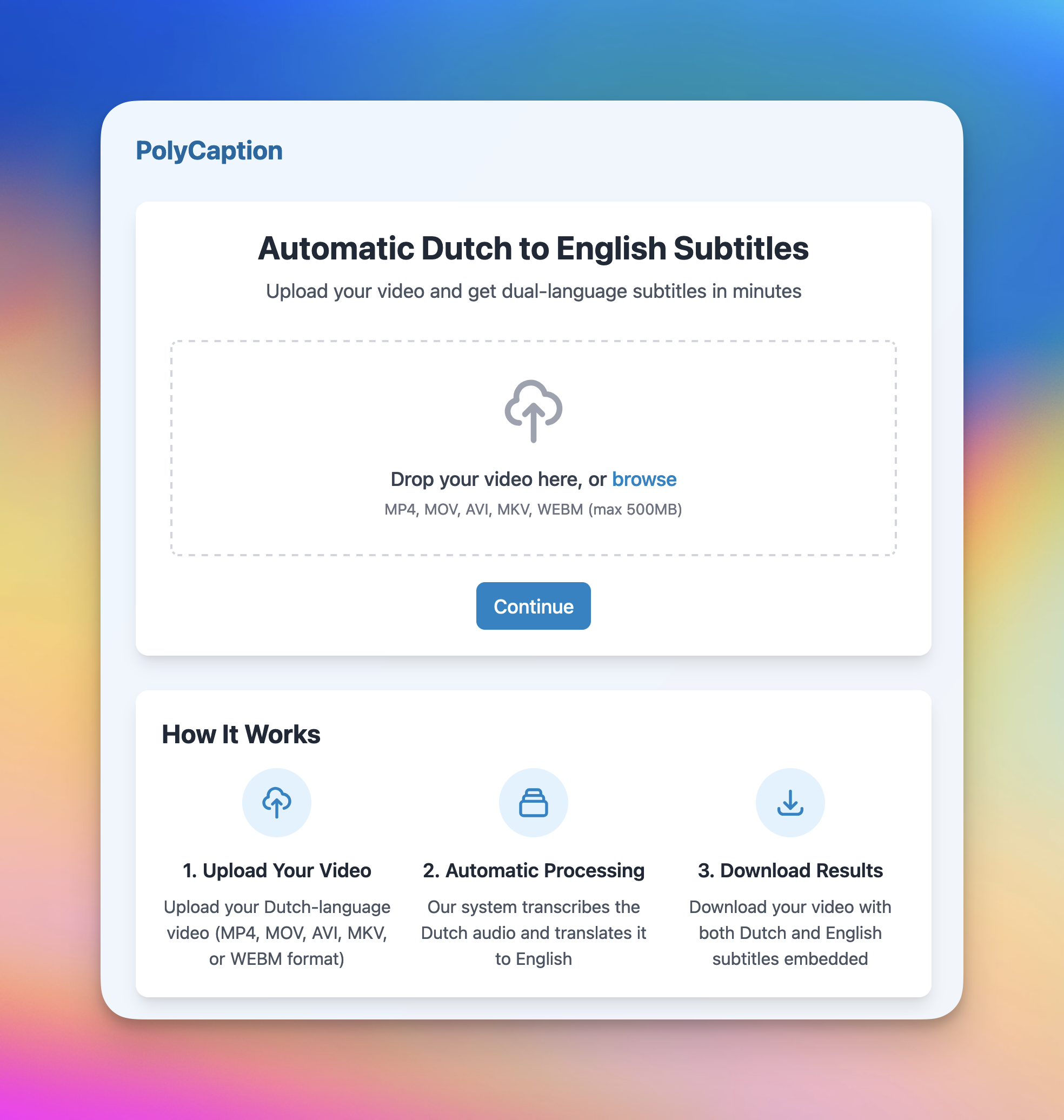 PolyCaption: dual-language video subtitles